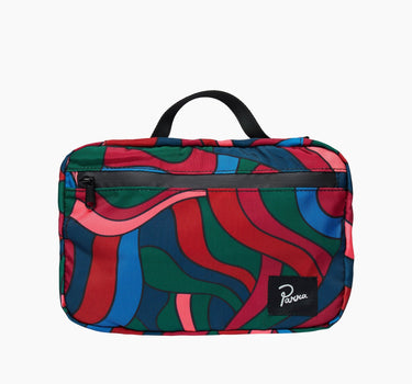 distorted waves toiletry bag