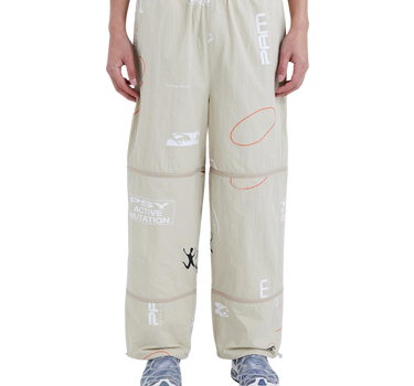Printed Lifted Zip Track Pants - PAM