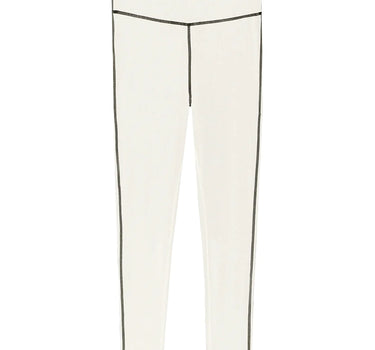 Corset leggings brushed poly - White