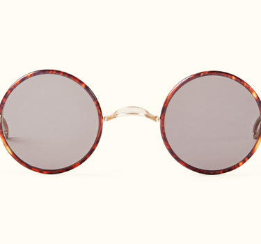 ROUND STEEL SUNGLASSES SOFT GOLD