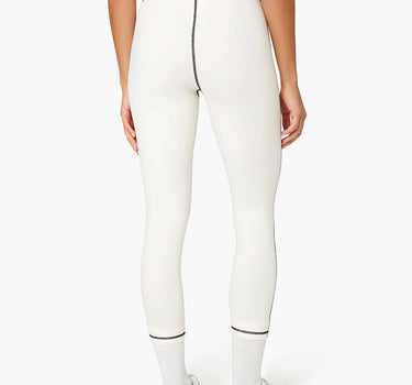 Corset leggings brushed poly - White